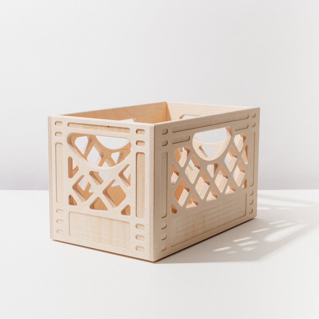 Classic Wooden Milk Crate